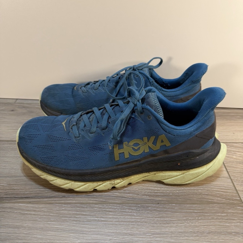 Hoka One One Mens Mach 4 1113528 BCBLC Blue Running Shoes Sneakers Size 11 D